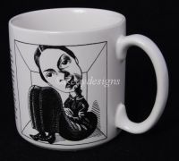 EMILY DICKINSON Caricature Steven Cragg Coffee Mug 1992